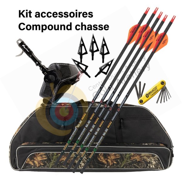 Kit accessoires pour arc à pour la chasse poulie