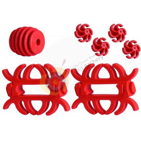 Maximal kit amortisseurs compound rouge